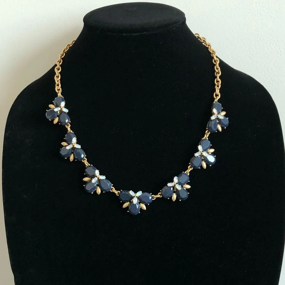 J.Crew Factory Floral Statement Necklace